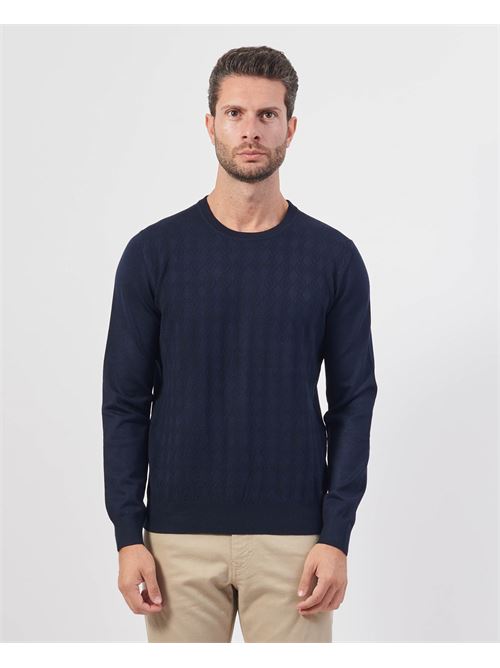 Pull col rond SetteMezzo avec diamants brodés SETTE/MEZZO | 7401910021