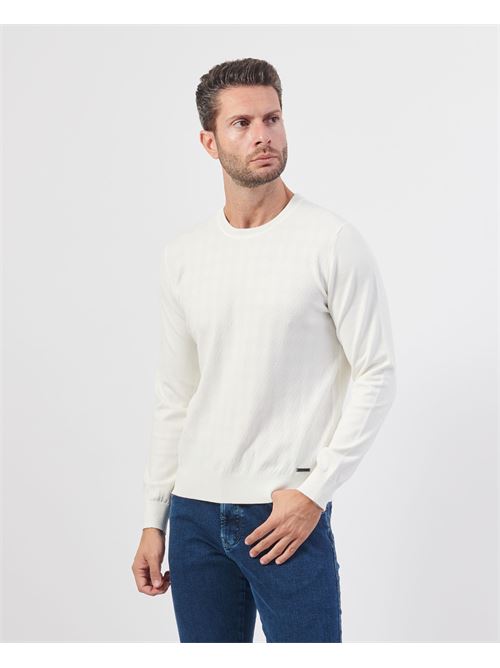 Pull col rond SetteMezzo avec diamants brodés SETTE/MEZZO | 7401910100