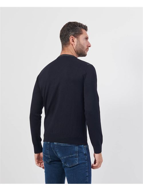 Settemezzo Men's Crewneck Sweater with Buttons SETTE/MEZZO | 7402880010