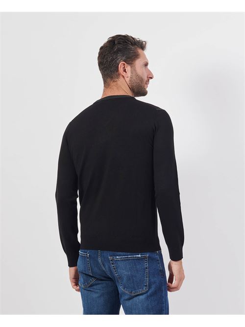 Settemezzo Men's Crewneck Sweater with Buttons SETTE/MEZZO | 7402880030