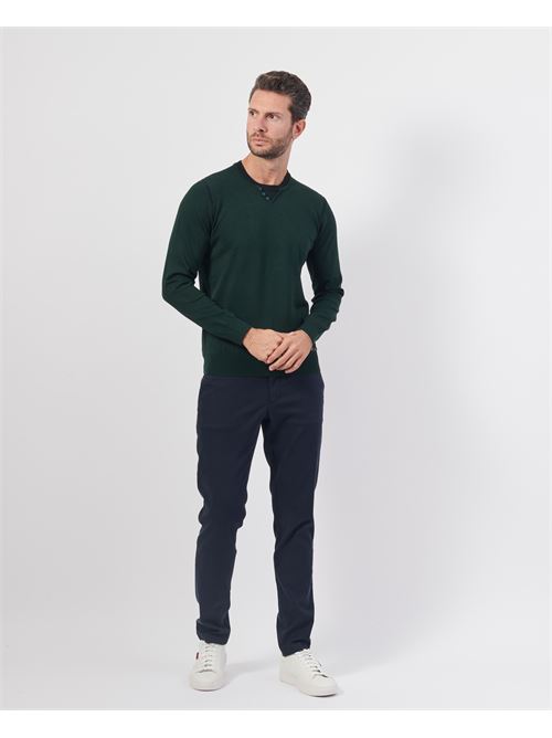 Pull col rond homme Settemezzo avec boutons SETTE/MEZZO | 7402880130