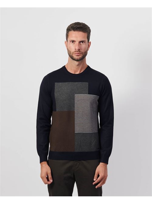 Settemezzo Men's Color Block Sweater SETTE/MEZZO | 7403410010