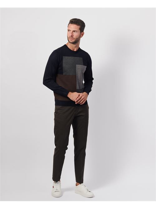 Settemezzo Men's Color Block Sweater SETTE/MEZZO | 7403410010