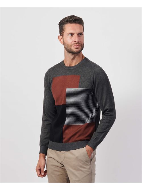 Settemezzo Men's Color Block Sweater SETTE/MEZZO | 7403410255-2