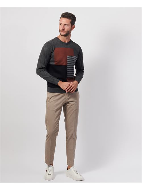 Settemezzo Men's Color Block Sweater SETTE/MEZZO | 7403410255-2