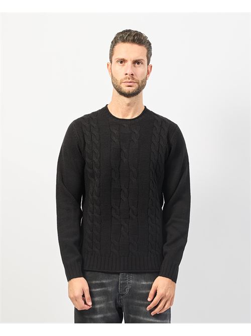 Pull homme Settemezzo avec motif tiss? SETTE/MEZZO | 7410120030