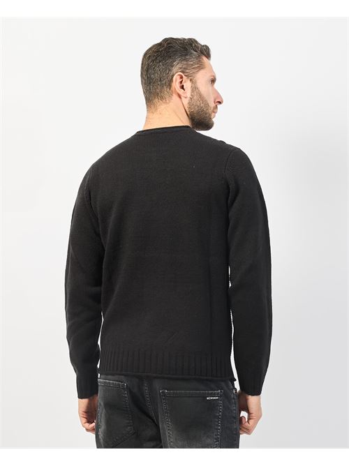 Pull homme Settemezzo avec motif tiss? SETTE/MEZZO | 7410120030