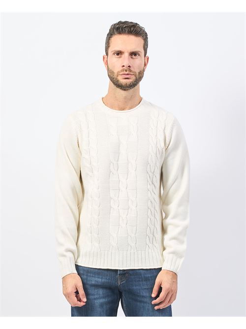 Pull homme Settemezzo avec motif tiss? SETTE/MEZZO | 7410120100