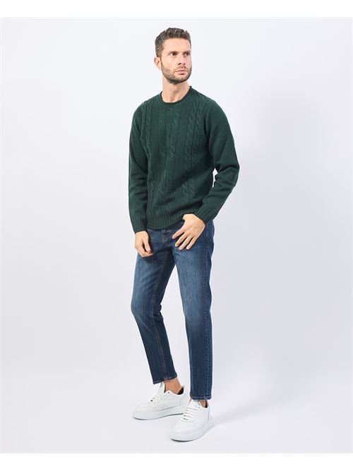 Pull homme Settemezzo avec motif tiss? SETTE/MEZZO | 7410120130