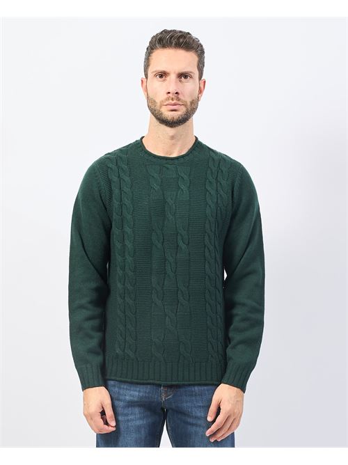 Pull homme Settemezzo avec motif tiss? SETTE/MEZZO | 7410120130