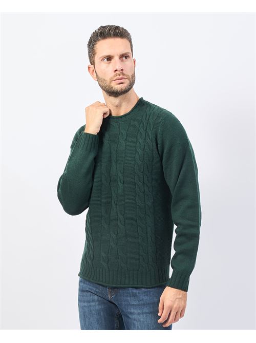 Pull homme Settemezzo avec motif tiss? SETTE/MEZZO | 7410120130