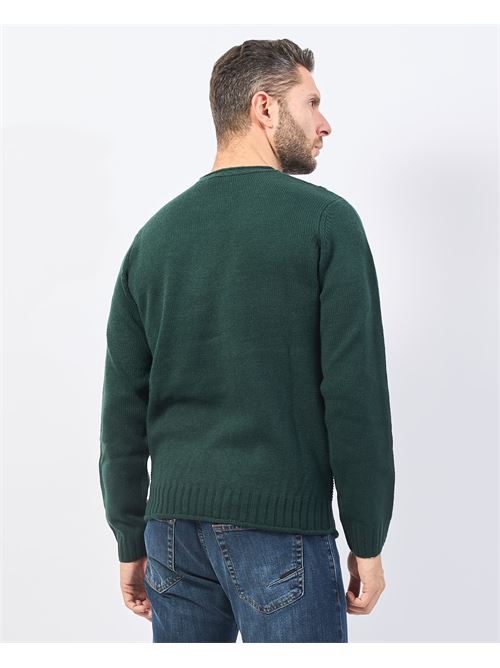 Pull homme Settemezzo avec motif tiss? SETTE/MEZZO | 7410120130