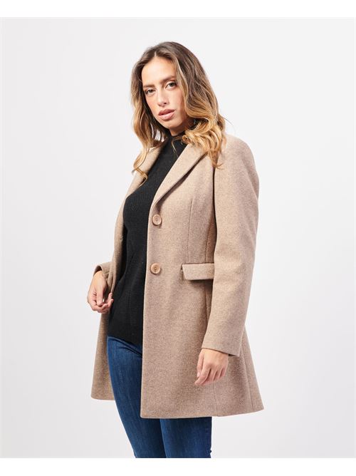 Manteau femme SetteMezzo en laine m?lang?e SETTE/MEZZO | CAP148-EXPLORERWOOLCAMMELLO