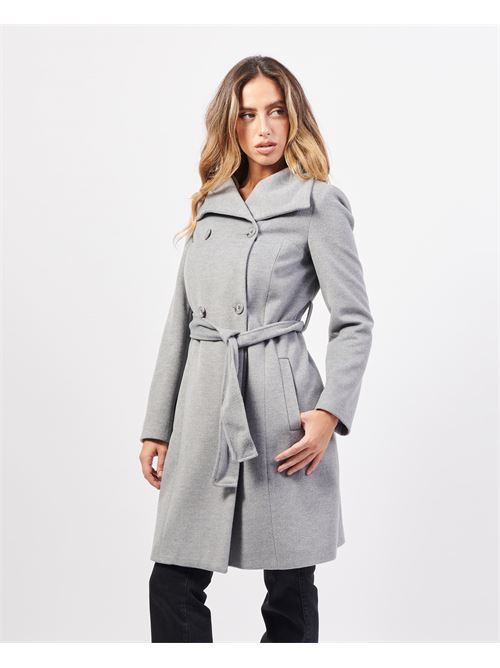 Manteau crois? SetteMezzo avec ceinture SETTE/MEZZO | CAP99-DELFINOGRIGIO