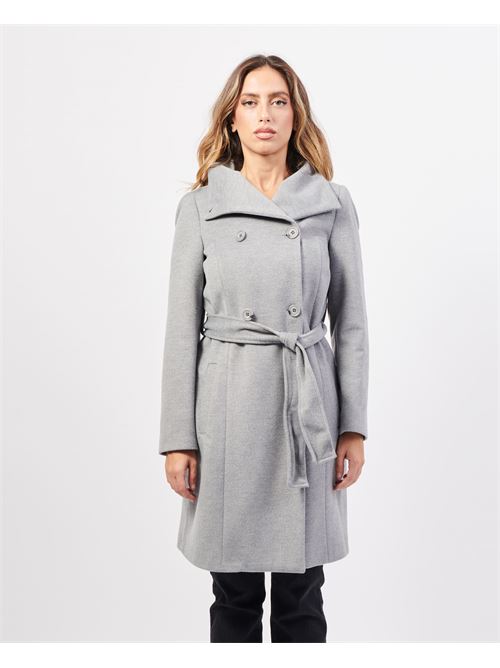 Manteau crois? SetteMezzo avec ceinture SETTE/MEZZO | CAP99-DELFINOGRIGIO