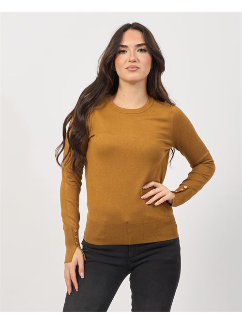 Pull col rond SetteMezzo avec boutons aux poignets SETTE/MEZZO | D400010933