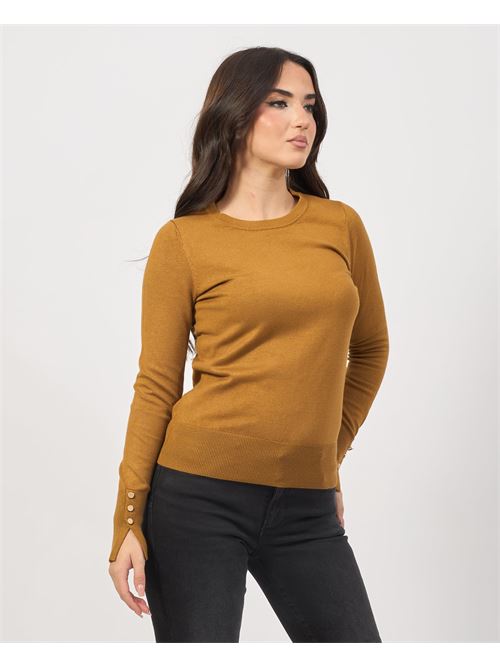 Pull col rond SetteMezzo avec boutons aux poignets SETTE/MEZZO | D400010933