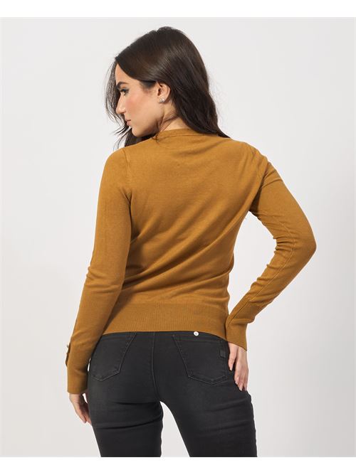 Pull col rond SetteMezzo avec boutons aux poignets SETTE/MEZZO | D400010933