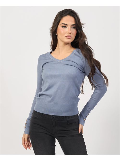 Settemezzo Women's V-Neck Sweater SETTE/MEZZO | D400040201