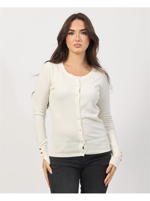 Cardigan femme Settemezzo col rond avec boutons SETTE/MEZZO | D400060101