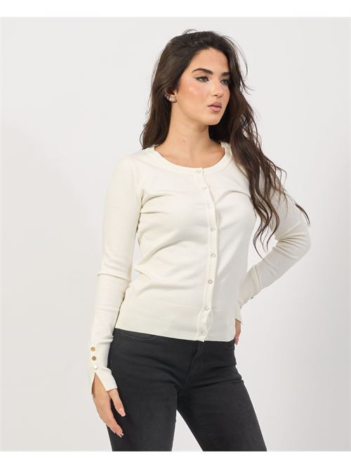 Cardigan femme Settemezzo col rond avec boutons SETTE/MEZZO | D400060101