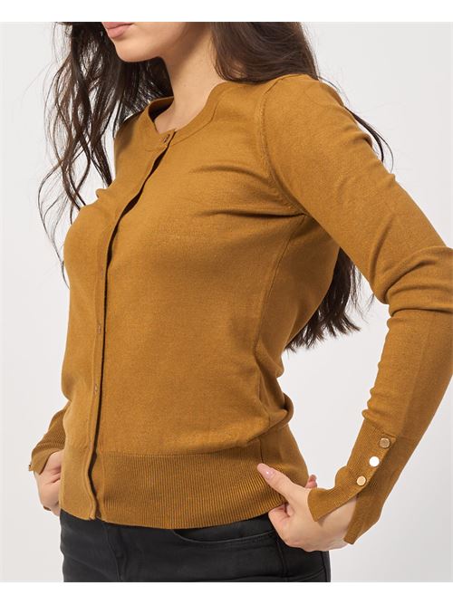 Cardigan femme Settemezzo col rond avec boutons SETTE/MEZZO | D400060933