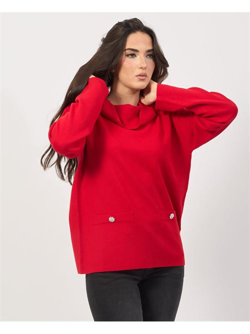 Pull femme Settemezzo à col châle SETTE/MEZZO | D401200320