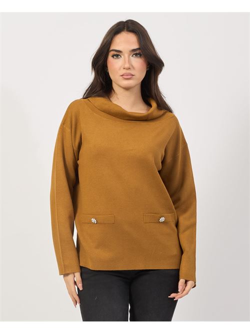 Pull femme Settemezzo à col châle SETTE/MEZZO | D401200933