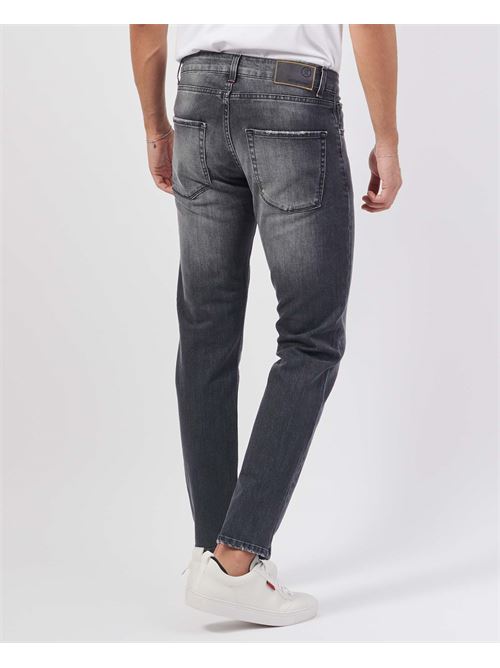 Jean slim gris SetteMezzo avec 5 poches SETTE/MEZZO | MARTEDENIM