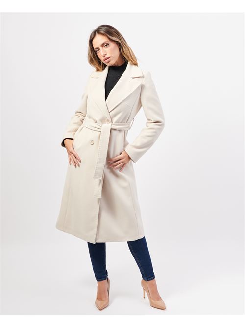 Manteau long SetteMezzo en tissu avec ceinture SETTE/MEZZO | TMCP04BEIGE