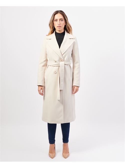 Manteau long SetteMezzo en tissu avec ceinture SETTE/MEZZO | TMCP04BEIGE