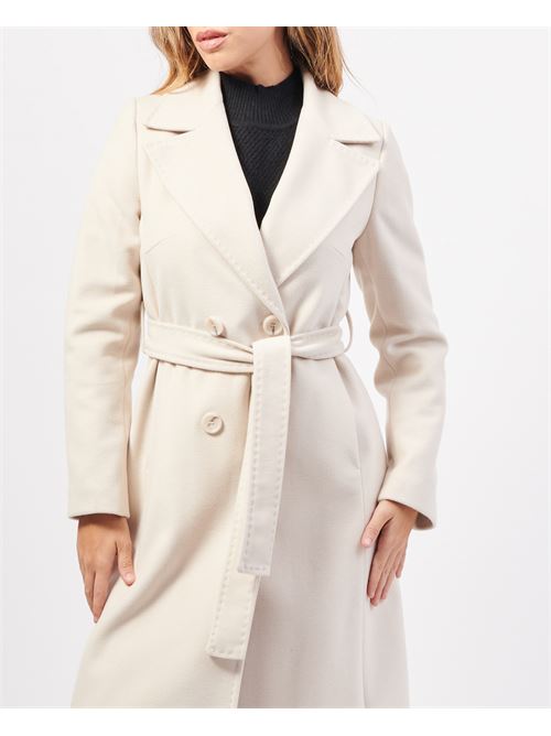 Manteau long SetteMezzo en tissu avec ceinture SETTE/MEZZO | TMCP04BEIGE