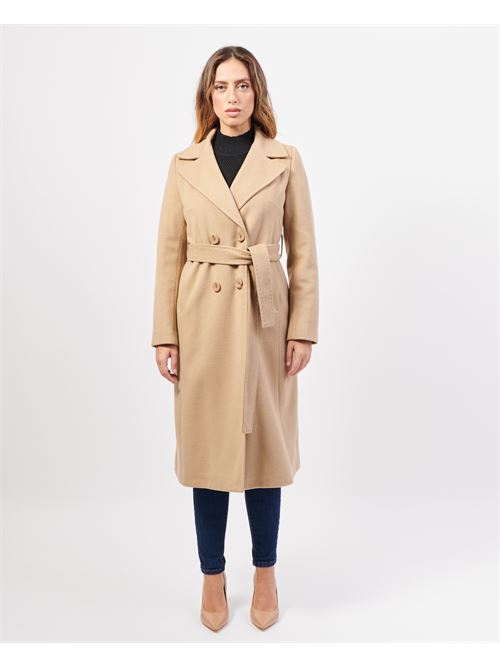 Manteau long SetteMezzo en tissu avec ceinture SETTE/MEZZO | TMCP04CAMMELLO