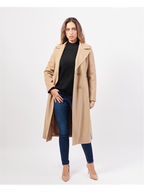 Manteau long SetteMezzo en tissu avec ceinture SETTE/MEZZO | TMCP04CAMMELLO