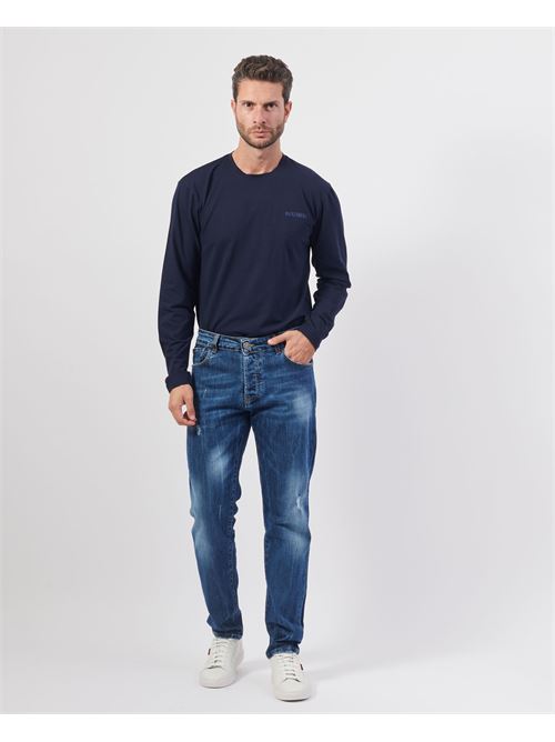 Jean homme Settemezzo 5 poches avec abrasions SETTE/MEZZO | URANIODENIM