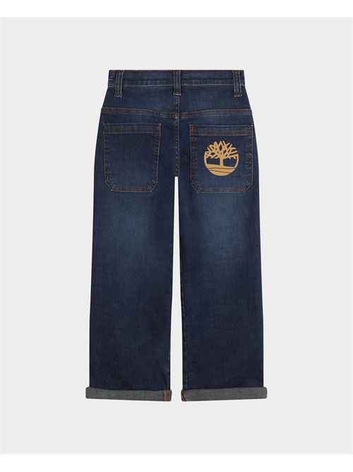 Timberland Kids Wide Leg Jeans With Pockets TIMBERLAND | T60339Z10