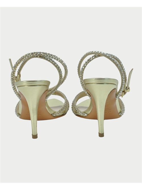 Albano silver sandals with rhinestones ALBANO | 5327PLATINO