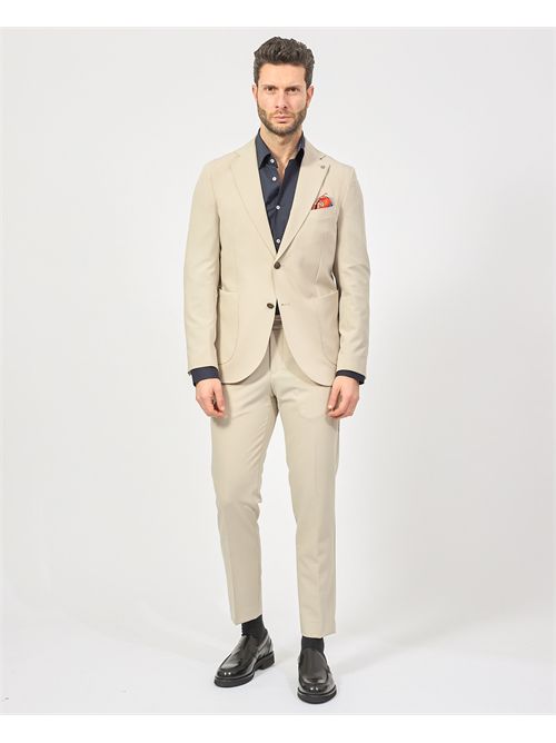 Bharnaba Single Breasted Beige Men's Suit BHARNABA | ABS802-LOTOBEIGE