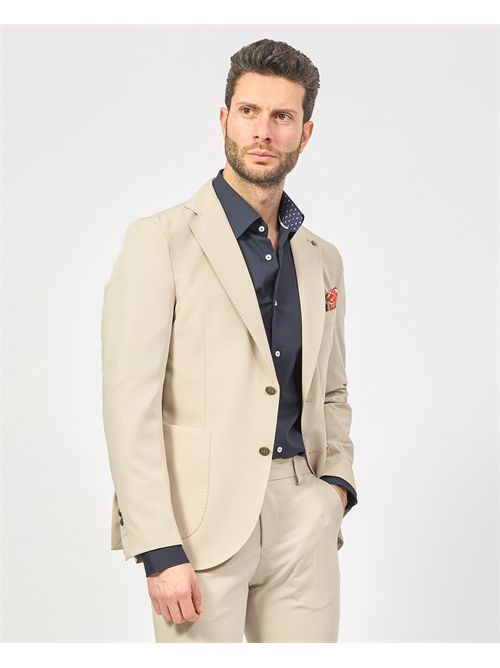 Bharnaba Single Breasted Beige Men's Suit BHARNABA | ABS802-LOTOBEIGE