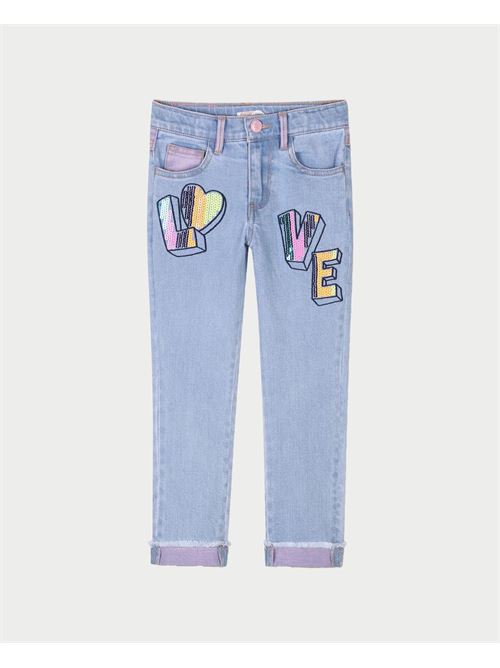 Billieblush Girls Jeans with Love Print BILLIEBLUSH | U20850Z13