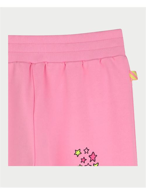 Pantaloni rosa Billieblush in cotone garzato BILLIEBLUSH | U20855462