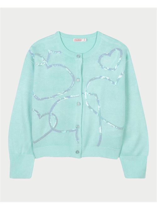 Cardigan Billieblush per bambine con cuori BILLIEBLUSH | U2088374A