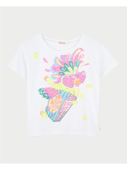 T-shirt imprim? ? col ras du cou pour fille Billieblush BILLIEBLUSH | U2092410P