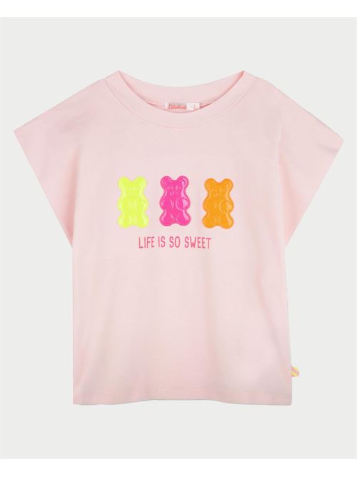 T-shirt ras du cou en coton pour fille Billieblush BILLIEBLUSH | U2093345X