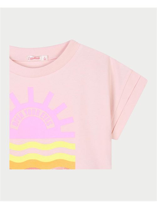 Billieblush Pink Cotton T-Shirt for Girls BILLIEBLUSH | U2094445X