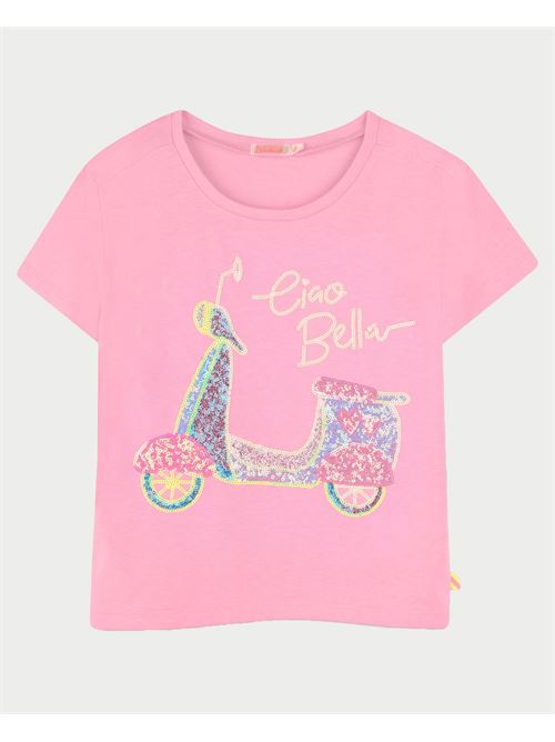 T-shirt ras du cou rose Billieblush BILLIEBLUSH | U20950462