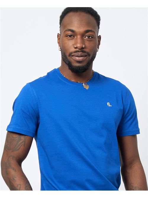 T-shirt blu Blaine in cotone con logo BLAINE | IRNB01020741821