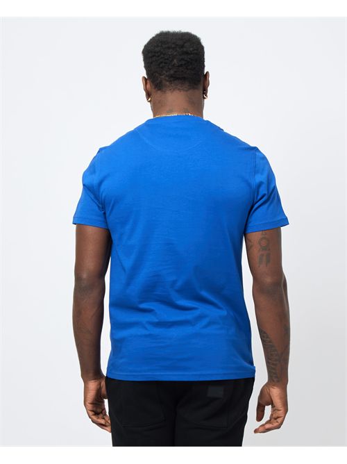 T-shirt blu Blaine in cotone con logo BLAINE | IRNB01020741821