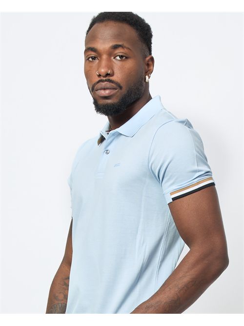 Boss men's polo with stripes on the edges BOSS | 50467113450