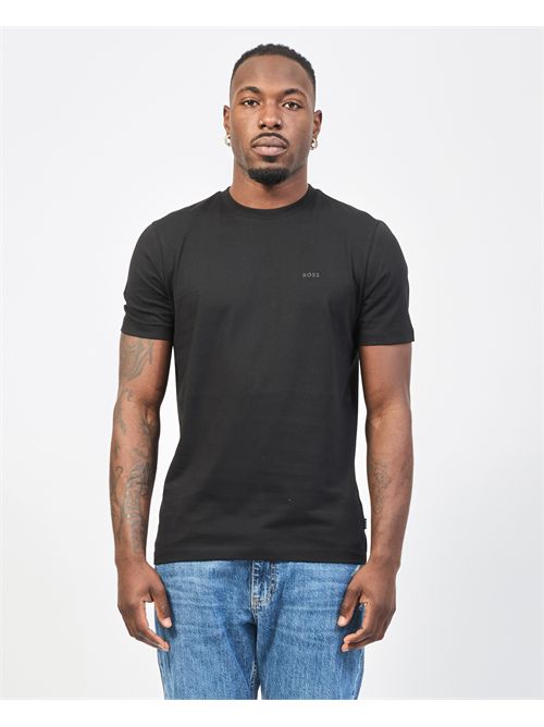 Men's Boss cotton T-shirt with logo on the chest BOSS | 50468347001